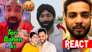 Ajaz Khan Angry 🤬 Reply To Harsh Beniwal for A Day With Najayaz Khan  Elvish Yadav  Samay Raina [upl. by Kellie]