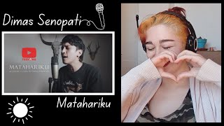 This Melted my Heart 💗 First Time Reaction Dimas Senopati Cover  Matahariku  AGNEZ MO [upl. by Ahsrats]