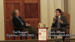 Mitch Albom quotTuesdays With Morriequot 20th Anniversary with Ted Koppel [upl. by Verney]