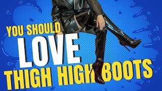 Falling in love Thigh high boots try on 2024 fashion boots luxury heels [upl. by Meadow]