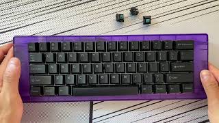 JWK T1 Black  Novelkeys Cherry Charcoal  BBox60 Cyberspace  Sound Test [upl. by Upton]