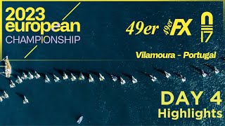 2023 49er 49erFX and Nacra 17 World Championships  Day 4 Highlights [upl. by Annahsed]