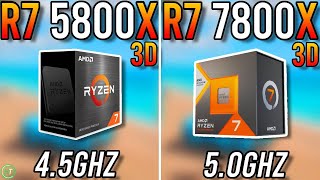 Ryzen 7 5800X3D vs Ryzen 7 7800X3D  Big Difference [upl. by Rett]