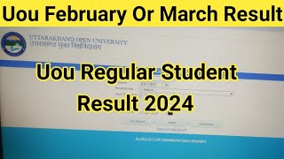 Uou Regular Student का एक और रिज़ल्ट University ने आज फिर Announced कर दिया  Uou Result 2024  Uou [upl. by Hodge413]