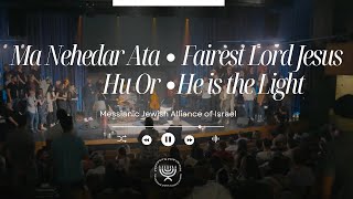 HEBREW WORSHIP from Israel  Fairest Lord Jesus  He is the Light Live [upl. by Ayotl]