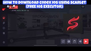 How to download Codex IOS  FREE IOS ROBLOX EXECUTOR CODEX SHOWCASE [upl. by Lette169]