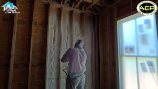 Open Cell Spray Foam By AccuFoam construction insulation shorts [upl. by Kerrison783]