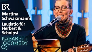 Martina Schwarzmann Laudatio für Herbert amp Schnipsi  Bayerischer Kabarettpreis 2024  BR [upl. by Grim]