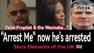 Andrew Tate ARRESTED after taunting 🇬🇧PM to do so ¦ Slurs elements of UK post riots ¦ Candace Owens [upl. by Eedissac]