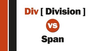 Div vs Span   span و div ما الفرق بين الـ [upl. by Gnos]