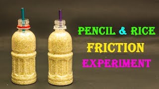 Kids Science Experiment Friction With Rice [upl. by Anilak]