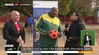 Road to the Olympics with Morning Live  Minister Gayton McKenzie part of sports equipment handover [upl. by Follansbee]