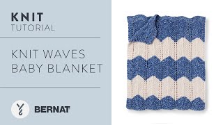 Knit a Chevron Baby Blanket  Easy Pattern Tutorial [upl. by Ahcropal78]