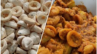 Aloo Diye Daler Bori Recipe  Potato With Lentil Dumplings Recipe  B Family Cooking Bengali [upl. by Chesnut]