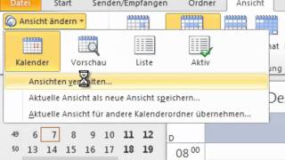 Lektion 42 Ansichten anlegen Feiertage Termine nach Ort  Meine Zeit im Griff mit Outlook [upl. by Marylou70]