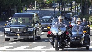 三笠宮さま 斂葬の儀 霊車 御車列 センチュリーロイヤル寝台車 赤坂御用地～豊島岡墓地 Imperial Household funeral motorcade 2016 114 [upl. by Iuq]