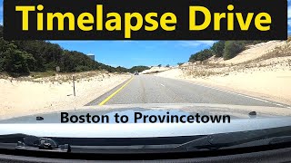 Time Lapse Drive Boston to Provincetown [upl. by Aicinat734]