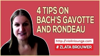 4 Tips on Bachs Gavotte and Rondeau [upl. by Lucio]