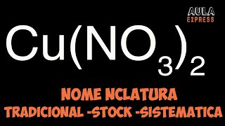 Nomenclatura Tradicional Stock y Sistemática Oxisal CuNO32  Número de Oxidación Nitrógeno N [upl. by Isaacs236]