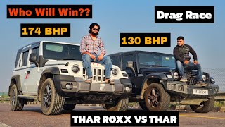 THAR ROXX VS THAR 4×4  DRAG RACE [upl. by Hendrix954]