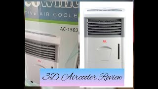 3D Air Cooler AC1503 Review Eco Wind [upl. by Naillimixam]