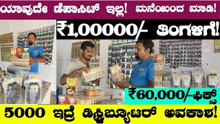 Earning Monthly Up to 60000 100000 Lac Monthly  Kannada Business Ideas In Kannada 2024 [upl. by Durrett]