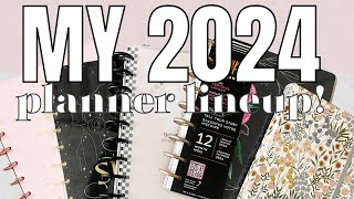 My 2024 Planner Lineup  Happy Planner Disc Bound Planners amp Dot Journal  What I Plan On Using [upl. by Knowland270]