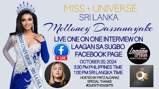 Miss Universe 2024 Sri Lanka  Melloney Dassanayake  LIVE INTERVIEW [upl. by Lalitta]