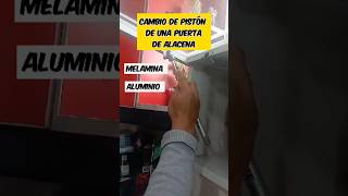 Cómo cambiar pistón hidráulico o gas en puerta de alacena en mueble Cocina [upl. by Eidnew534]