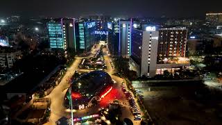 Bengaluru at Night Drone View  Diwali lights Prestige tech pacific Night view  Happy Diwali [upl. by Delmor585]