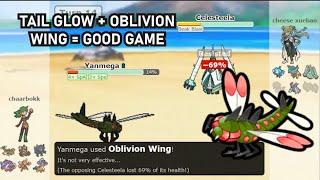 Tail Glow  Oblivion Wing Yanmega Is Too Good On Pokemon Showdown [upl. by Briano]