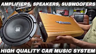 Car amplifier coaxial speaker component speaker sony subwoofer jbl bass tubes android display 🔥 [upl. by Stretch]