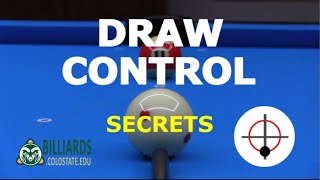 DRAW SHOT CONTROL … How to Be Accurate and Consistent Using Backspin [upl. by Einaffit481]