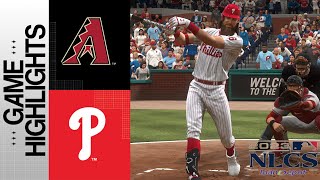 DBacks vs Phillies NLCS Game 2 101723  MLB23 [upl. by Sonitnatsnok]