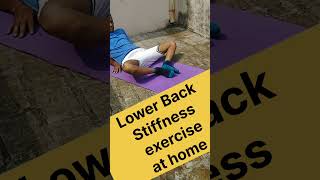 Lower back stiffness workout at Hometrendingviralreelsviralvideoyogaytshorts [upl. by Perron]