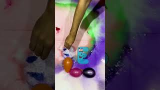 Letter E shape Balloon popping reverse ASMR balloon poppingballon satisfying [upl. by Sug]