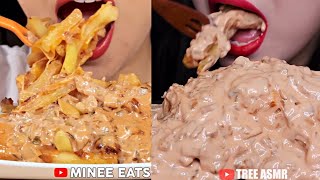 ASMR ANIMAL STYLE FRIES MUKBANG COMPILATIONS [upl. by Goldberg]