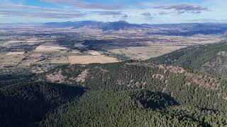 Drone View Overlooking Bozeman Montana [upl. by Hayyifas]