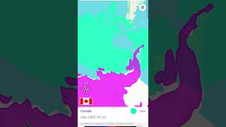 Canada vs Antarctica world size comparison geography comperison song geography world shorts [upl. by Nnairrehs]