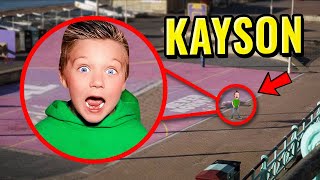 DRONE CATCHES KAYSON MYLER FROM THE NINJA KIDZ TV IN REAL LIFE CAUGHT ON CAMERA [upl. by Enileuqcaj685]