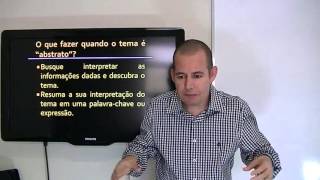 Redação para Concursos  Aula 23  Temas abstratos ou subjetivos [upl. by Anilorak]