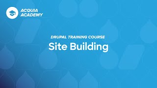 1  Introduction to the Drupal Site Building Course [upl. by Pritchard540]