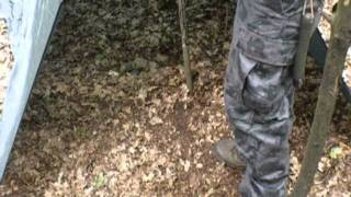 Tarp tent setup Notunterkunft in 5 minuten [upl. by Ilrebmyk144]