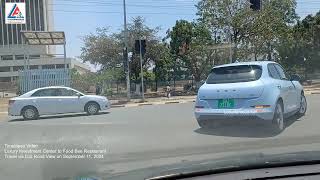 Timelapse Video Luxury Investment Center Kamwala Lusaka to Food Bee Restaurant Travel via Car Road [upl. by Yrakcaz431]