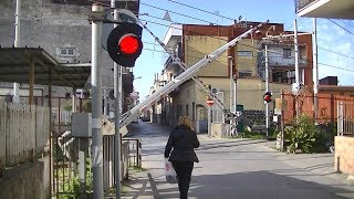 Spoorwegovergang Poggiomarino I  Railroad crossing  Passaggio a livello [upl. by Eetse]