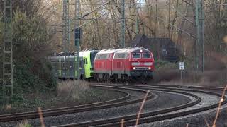 Ein quotFLIRTquot der Nordbahn wird von zwei 218er abgeschleppt Elmshorn 17012023 [upl. by Lafleur]