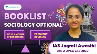 Sociology Booklist amp Resources of Jagrati Awasthi  AIR 2 UPSC 2020  Sociology Optional for UPSC [upl. by Billi]