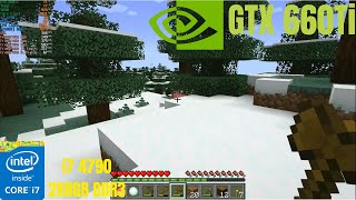 Minecraft Java Edition on i7 4790 and GTX 660 Ti 2024 [upl. by Ehav461]