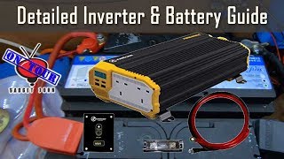 Detailed 12v Inverter amp Battery Wiring Guide  Campervan Motorhome RV amp Boat [upl. by Ayekehs]