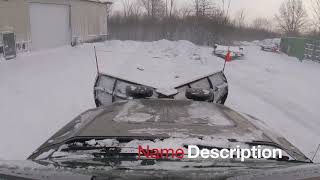 Snow Plowing a stone parking lot [upl. by Gaby]